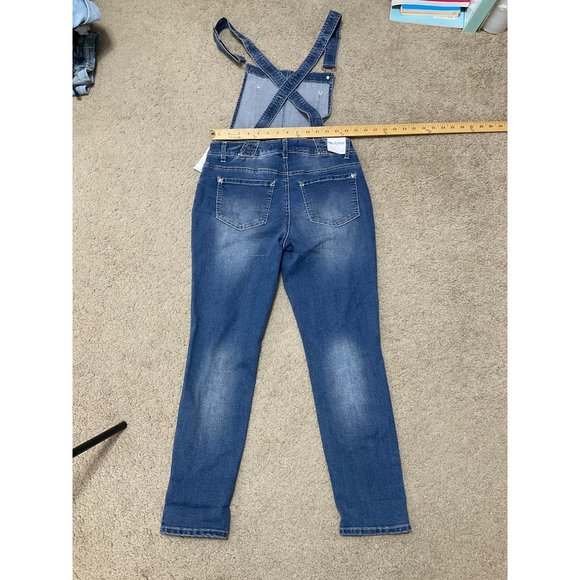 NWT Wallflower Coverall Overall Dungarees Medium Blue Jeans - Picture 6 of 8